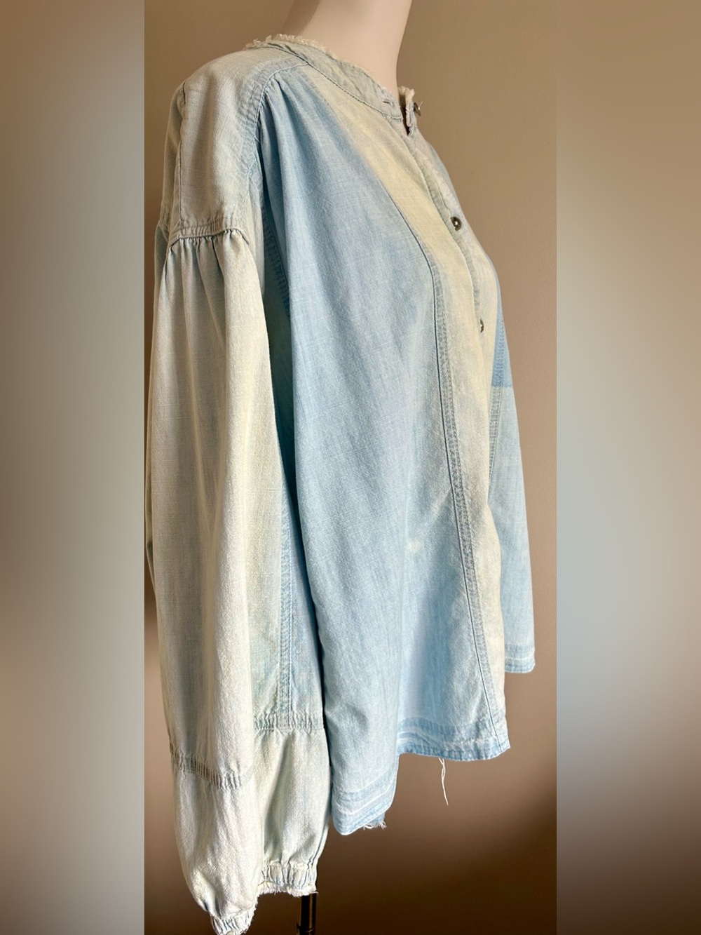 We The Free by Free People “Set Sail” Denim Button-Up Shirt - Picture 5 of 12